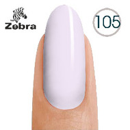 Гель лак Zebra 8ml №105 Бело сиреневый бледный