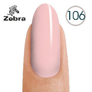 Гель лак Zebra 8ml №106 Нежно розовый камуфляж под френч